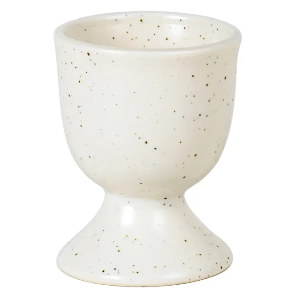 Outlet Broste Copenhagen Nordic Vanilla egg cup, Cream with grains BeigeWhite