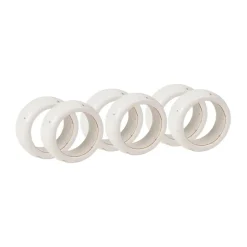 Hot Broste Copenhagen Nordic Vanilla napkin ring 6-pack, Cream with grains White