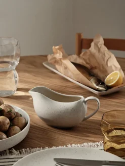 Sauce & Gravy Boats^Broste Copenhagen Nordic Vanilla sauce bowl 9x18 cm, 40 cl White