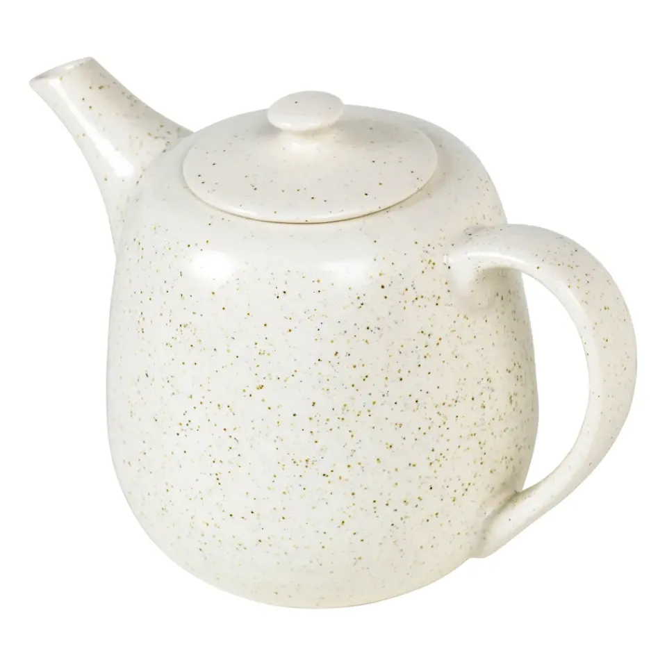 Best Broste Copenhagen Nordic Vanilla teapot 1.3 liter, Cream with grains BeigeWhite