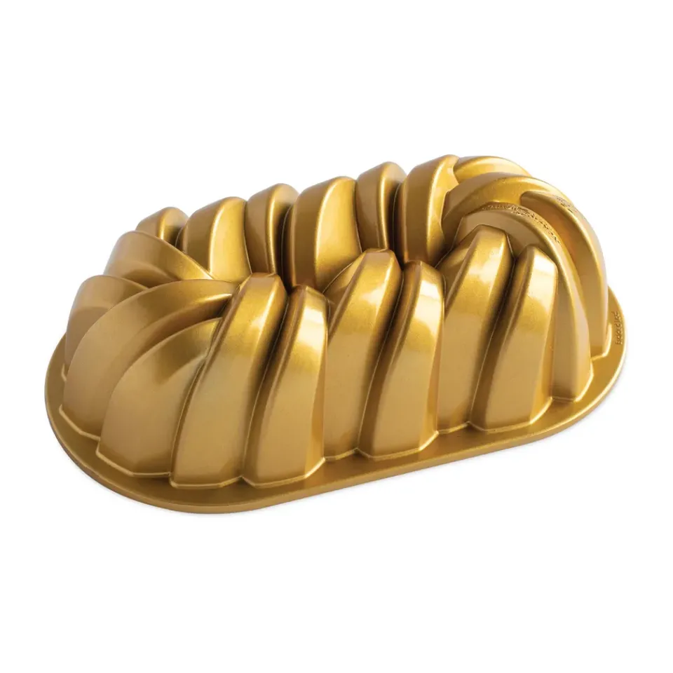 Bread Tins^Nordic Ware Braided bread tin 1,4 L, Gold Gold-coloured