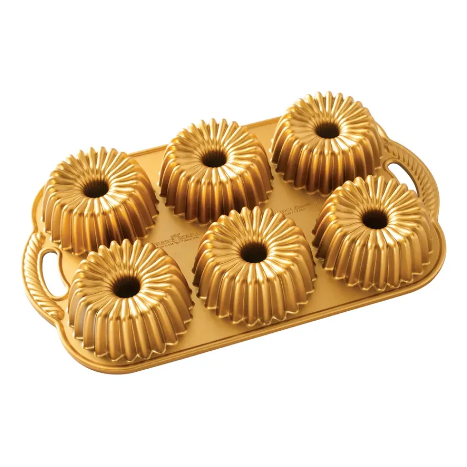 Discount Nordic Ware brilliance bundtlette baking tin, 1.2 L Gold-coloured