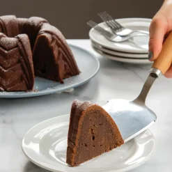 Clearance Nordic Ware cake slice, Beech Brown