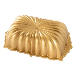 Cookie/Biscuit Cutters & Cake Tins^Nordic Ware classic fluted loaf tin, 1.4 L Gold-coloured