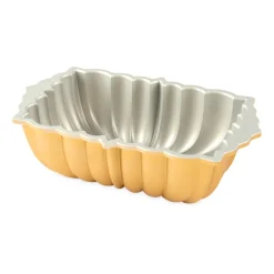 Cookie/Biscuit Cutters & Cake Tins^Nordic Ware classic fluted loaf tin, 1.4 L Gold-coloured