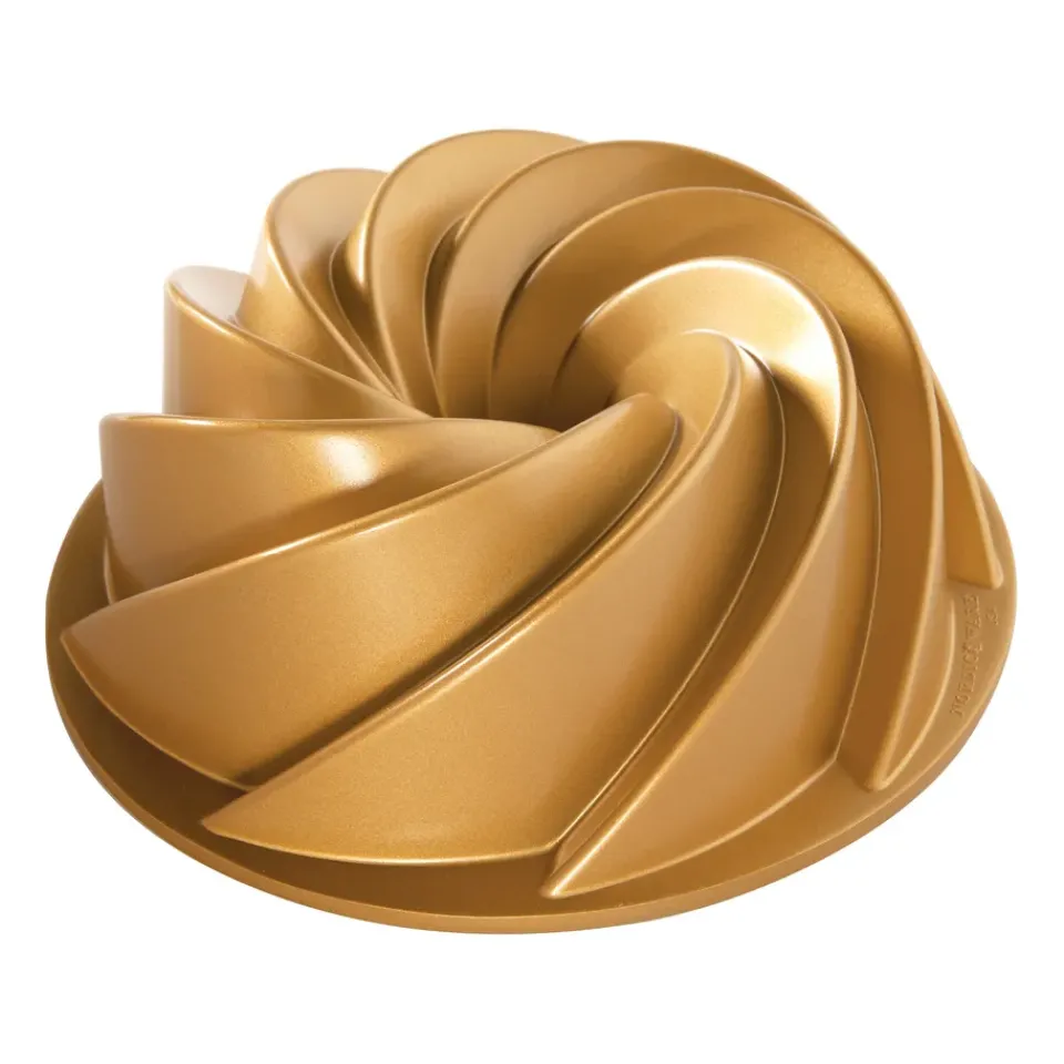 Nordic Ware heritage bundt baking tin gold, 2.4 L Gold-coloured