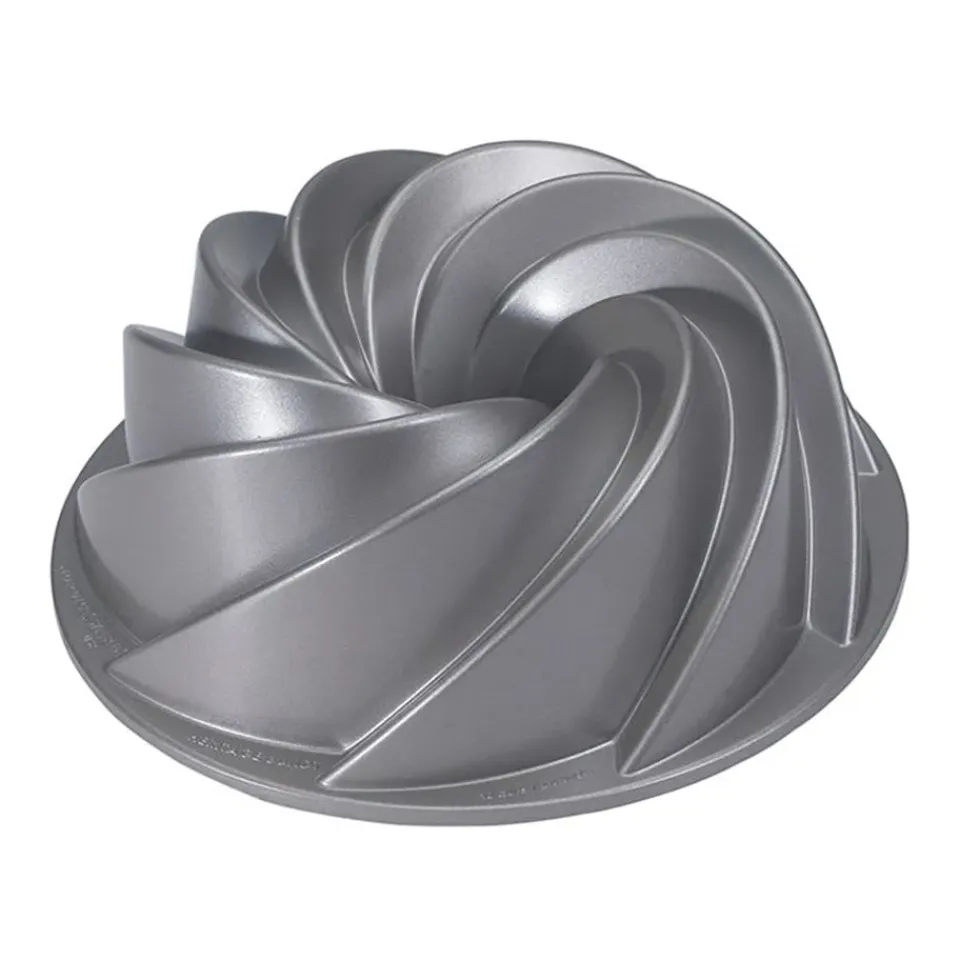 Cookie/Biscuit Cutters & Cake Tins^Nordic Ware heritage bundt tin silver, 2.4 L Silver-coloured
