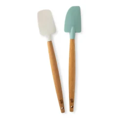 Spatulas & Dough Scrapers^Nordic Ware mini spatular beech wood 2-pack, White.blue BrownWhiteBlue