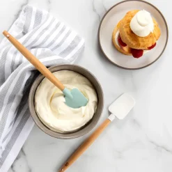 Spatulas & Dough Scrapers^Nordic Ware mini spatular beech wood 2-pack, White.blue BrownWhiteBlue