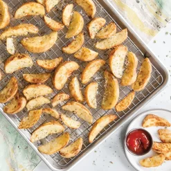 Other Kitchen Utensils^Nordic Ware naturals baking sheet with grill, 32.7x45.4 cm Silver-coloured