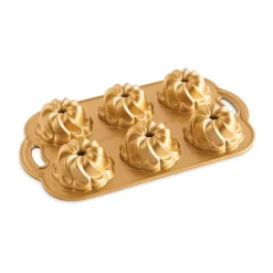 Best Nordic Ware pirouette bundtlette baking pan 1.2 l, Gold Gold-coloured