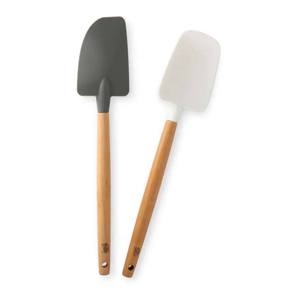 Clearance Nordic Ware spatular beech wood 2-pack, Black.white BrownBlackWhite