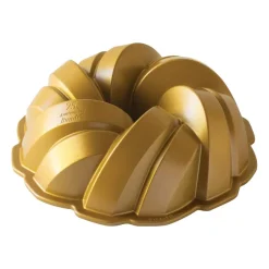 Nordic Ware 75th anniversary braided bundt baking tin, 2.4 L Gold-coloured