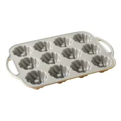 New Nordic Ware 75th anniversary braided bundt baking tin, 0.72 L mini Gold-coloured