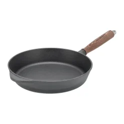 Cast Iron Pans|Frying Pans & Skillets^Nordwik cast iron frying pan with wooden handle, 28 cm Black