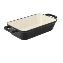 Oven Dishes^Nordwik cast iron oven dish, 25x15 cm, Black