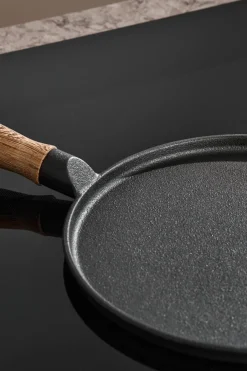 Sale Nordwik cast iron pancake pan with wooden handle, 23 cm Black