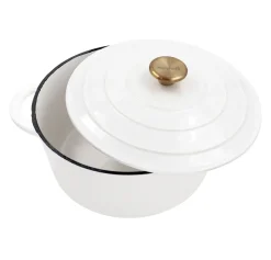Sale Nordwik cast iron pot 5 L, White