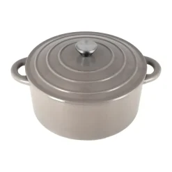 Clearance Nordwik cast iron pot round 5 l, Taupe Brown