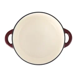 New Nordwik cast iron pot round 5 l, Burgundy Red