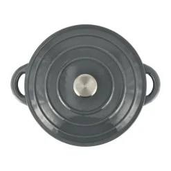 Cast Iron Casserole Pots|Cooking Pots & Casserole Dishes^Nordwik cast iron pot round 5 l, Grey