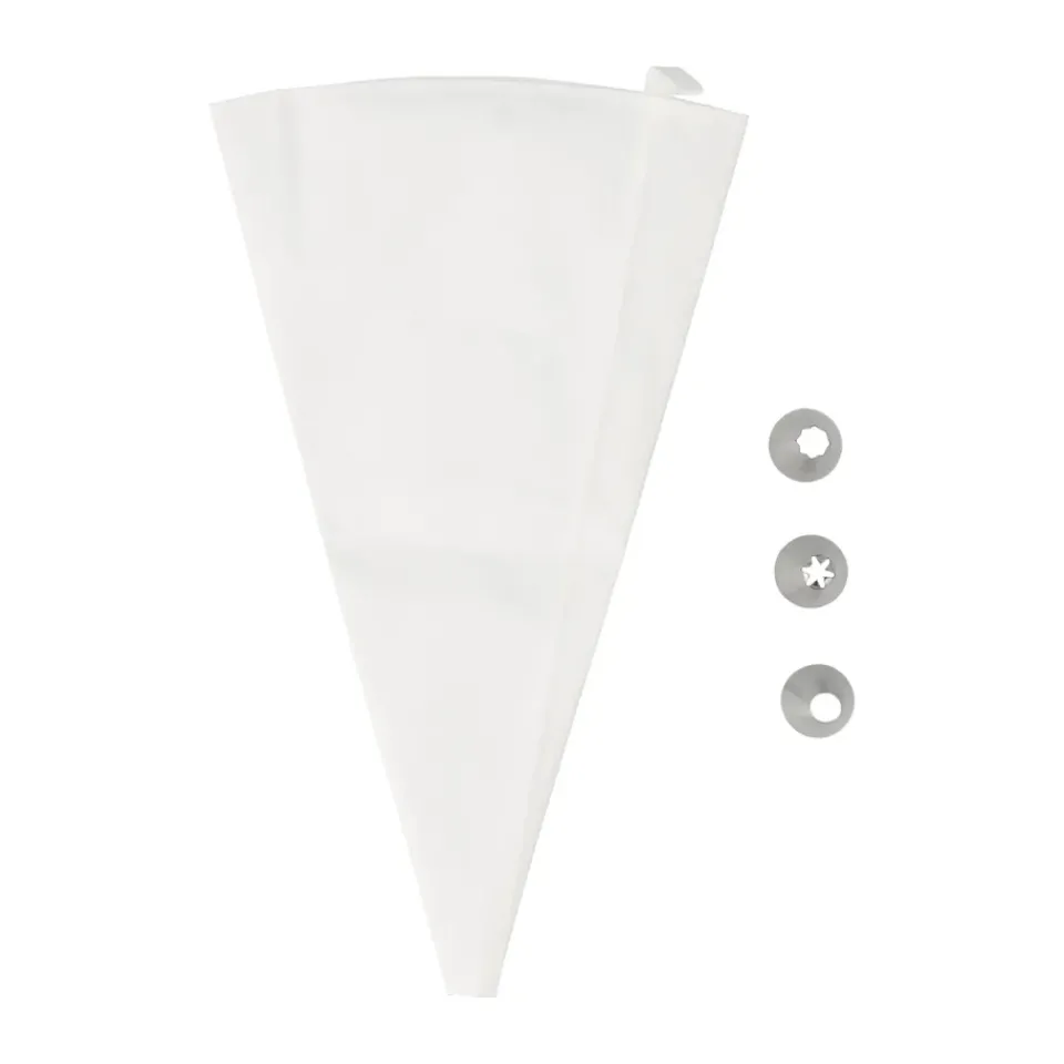 Outlet Nordwik decoration set piping bag, 5-piece White