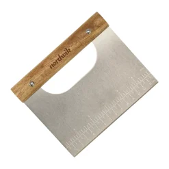 Best Nordwik dough scraper 15 cm, Acacia Brown