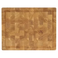 Hot Nordwik end-grain cutting board with juice groove 36x46 cm, Oak Brown