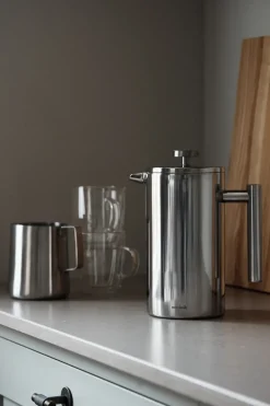 Coffee Presses & Makers^Nordwik french press double-walled 1 l, 8 cups Silver-coloured