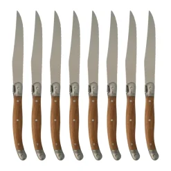 Steak Knives|Table Cutlery^Nordwik French steak knife 8 pcs, Stainless steel-wood Brown