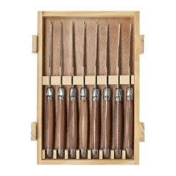 Steak Knives|Table Cutlery^Nordwik French steak knife 8 pcs, Stainless steel-wood Brown