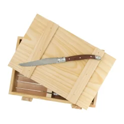 Steak Knives|Table Cutlery^Nordwik French steak knife 8 pcs, Stainless steel-wood Brown