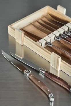Steak Knives|Table Cutlery^Nordwik French steak knife 8 pcs, Stainless steel-wood Brown