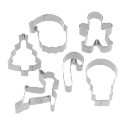 Cookie/Biscuit Cutters & Cake Tins^Nordwik gingerbread cutter christmas 6 pieces, Stainless steel Silver-coloured