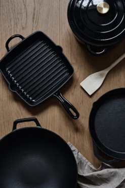 Online Nordwik grill pan 25x25 cm, Cast iron- Black