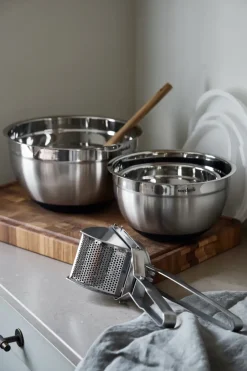 Mashers & Ricers^Nordwik pointed potato masher, 28,5 cm Silver-coloured