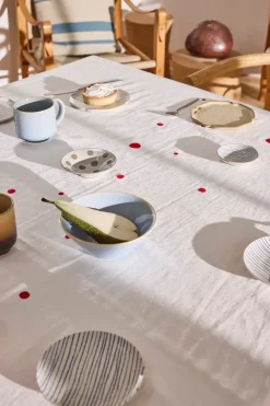 Tablecloths^OYOY Nori tablecloth 140x260 cm, White-cherry red WhiteRed