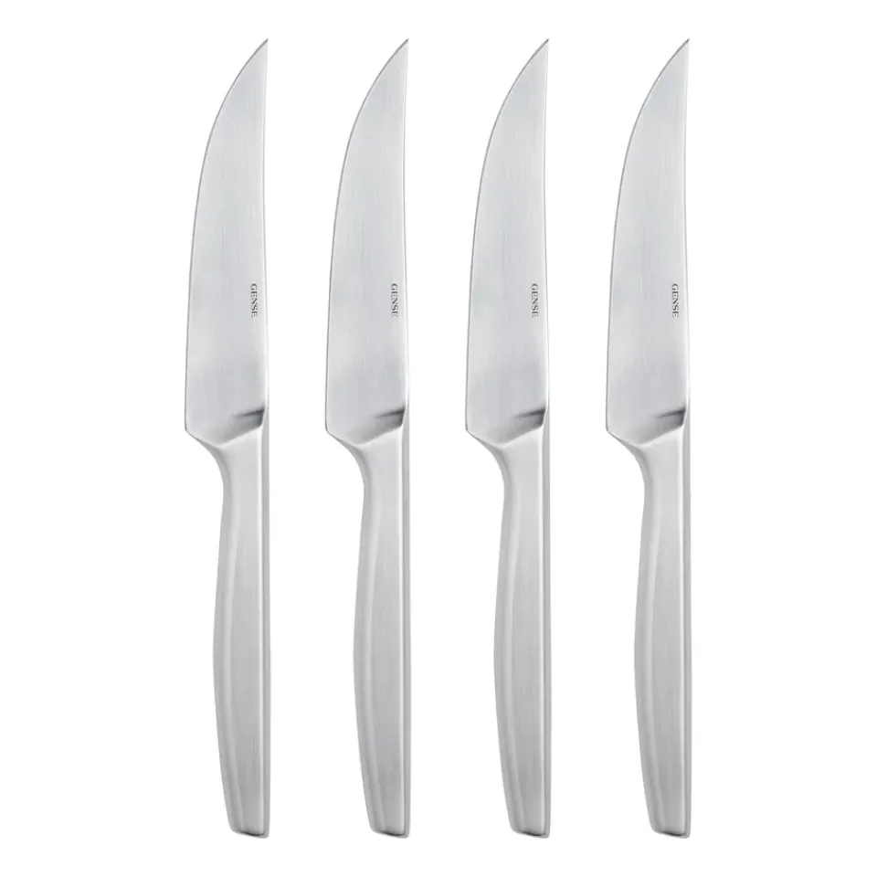 Clearance Gense Norm grill knife 4-pack, Matte stainless steel Silver-coloured