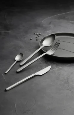 Gense Norm teaspoon, Matte stainless steel Silver-coloured