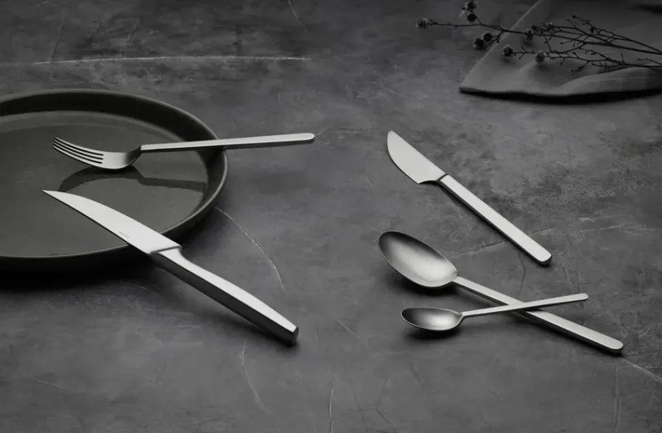 Gense Norm teaspoon, Matte stainless steel Silver-coloured