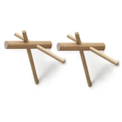 Clothes Racks, Coat Stands & Hangers|Clothes Racks, Coat Stands & Hangers^Normann Copenhagen Normann Sticks hanger, natural 2-pack Brown