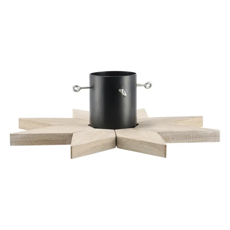 Hot Scandi Living Norr Christmas tree trivet, White lasered BeigeBrownBlack
