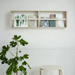 Magazine Racks^Fritz Hansen Norr magazine holder 120 cm, Oak Beige