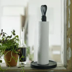 Kitchen Towel Holders^Fritz Hansen Norr paper roll holder, -stained oak Black