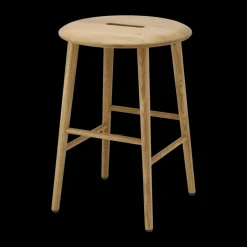 Stools^1898 Norrabo stool 53 cm, Natural lacquered oak Brown