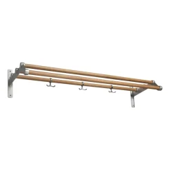 Hat Rack & Hat Shelves|Hat Rack & Hat Shelves^Essem Design Nostalgi 291 hat shelf 100 cm, Oak -aluminum BrownBeigeSilver-coloured