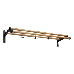 New Essem Design Nostalgi 291 hat shelf 100 cm, Oak - Black