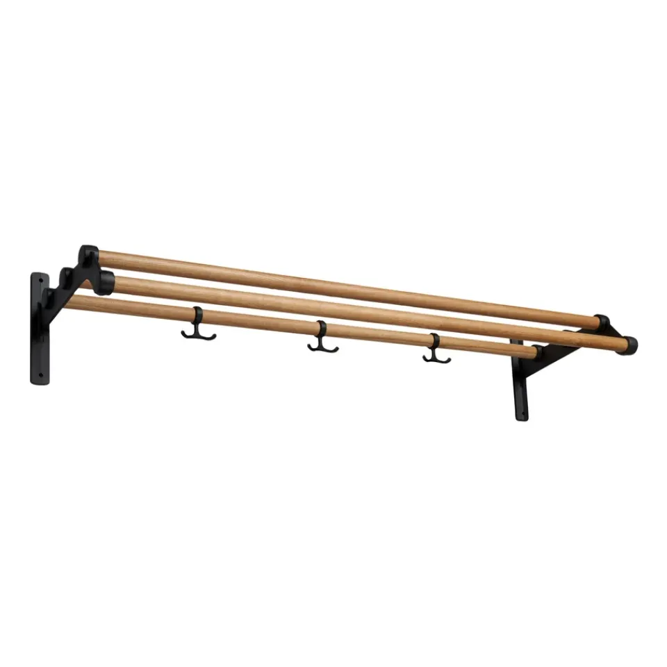 New Essem Design Nostalgi 291 hat shelf 100 cm, Oak - Black