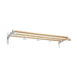 Hat Rack & Hat Shelves|Hat Rack & Hat Shelves^Essem Design Nostalgi 291 hat shelf, Birch, white Beige