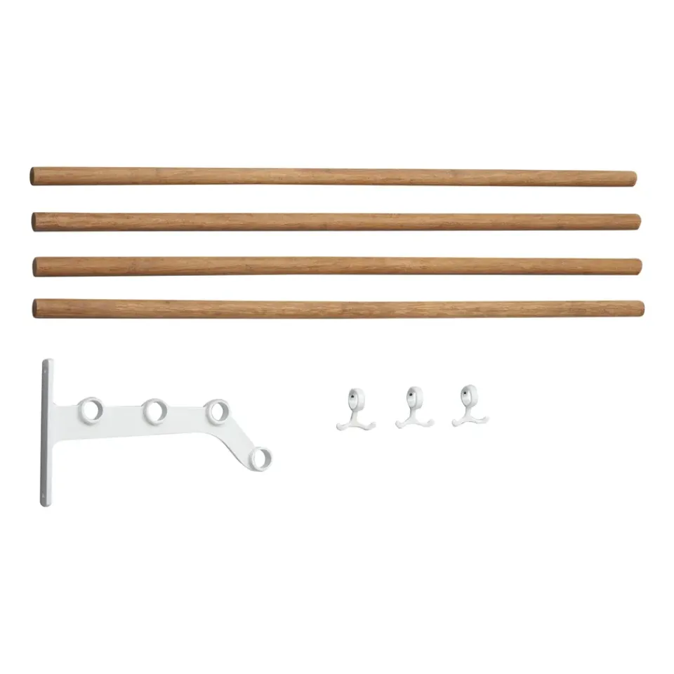 Hat Rack & Hat Shelves|Hat Rack & Hat Shelves^Essem Design Nostalgi 291 inbuilt hat rack 100 cm, Bamboo-white BrownWhite